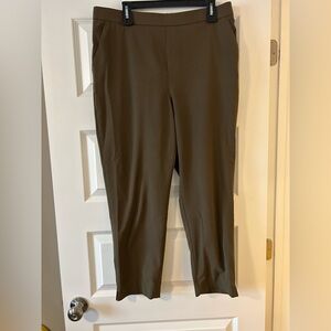Banana Republic Hayden Tapered High Rise Pants Olive Brown Size 14 1049134-G